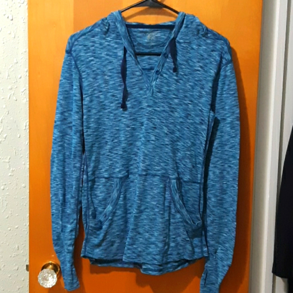 Blue Hooded Pullover